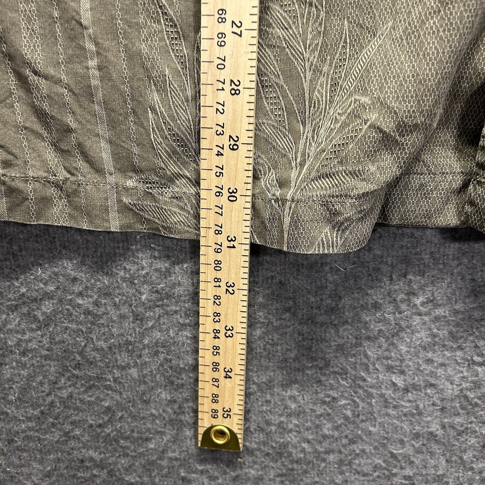 Tommy Bahama XL Silk Button Down Shirt Green Floral‎ Tropical Menswear - Picture 6 of 6